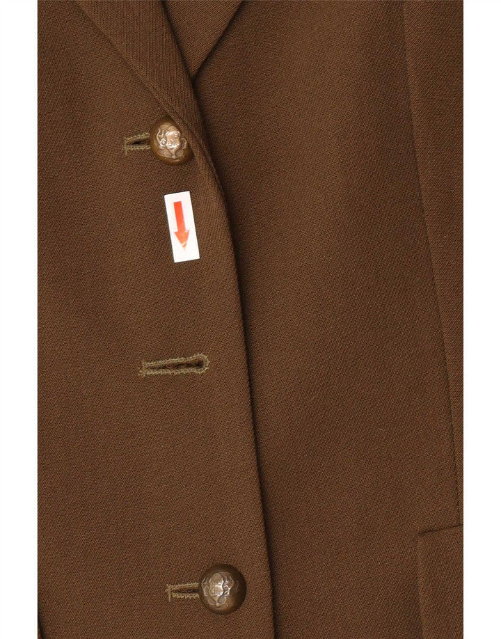 Damska marynarka zapinana na 2 guziki, wybrana przez Danwear, UK 10, mały, khaki, poliester