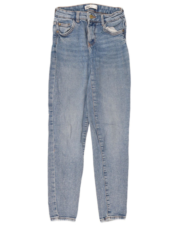 Damskie jeansy skinny Zara EU 34 2XS W24 L29 Niebieskie