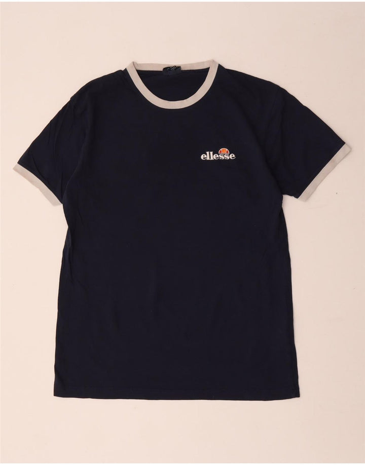 Męska koszulka z grafiką Ellesse Top, średnia, granatowa bawełna