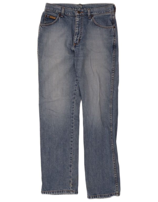 Męskie proste dżinsy Wrangler W30 L32 niebieskie