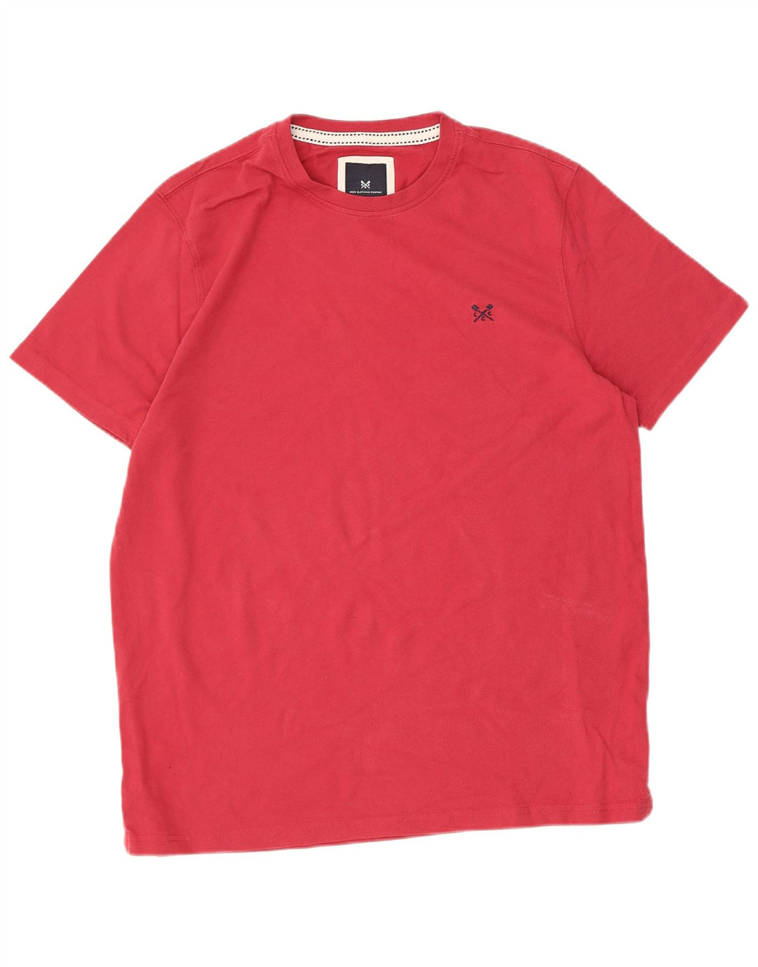 CREW CLOTHING Mens T-Shirt Top Large Red