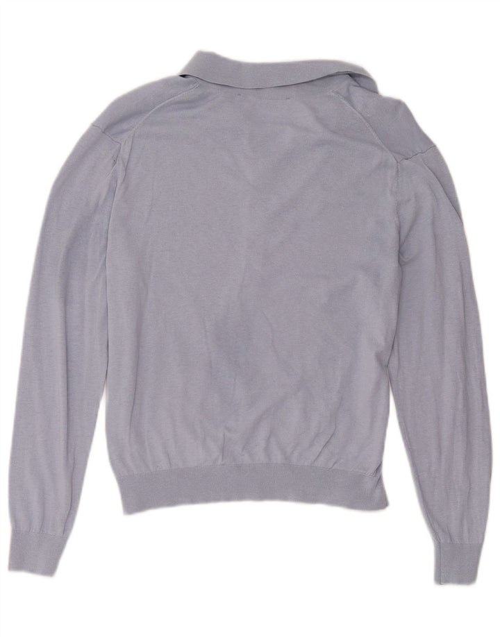 Damski sweter z golfem Zara UK 12, średni niebieski