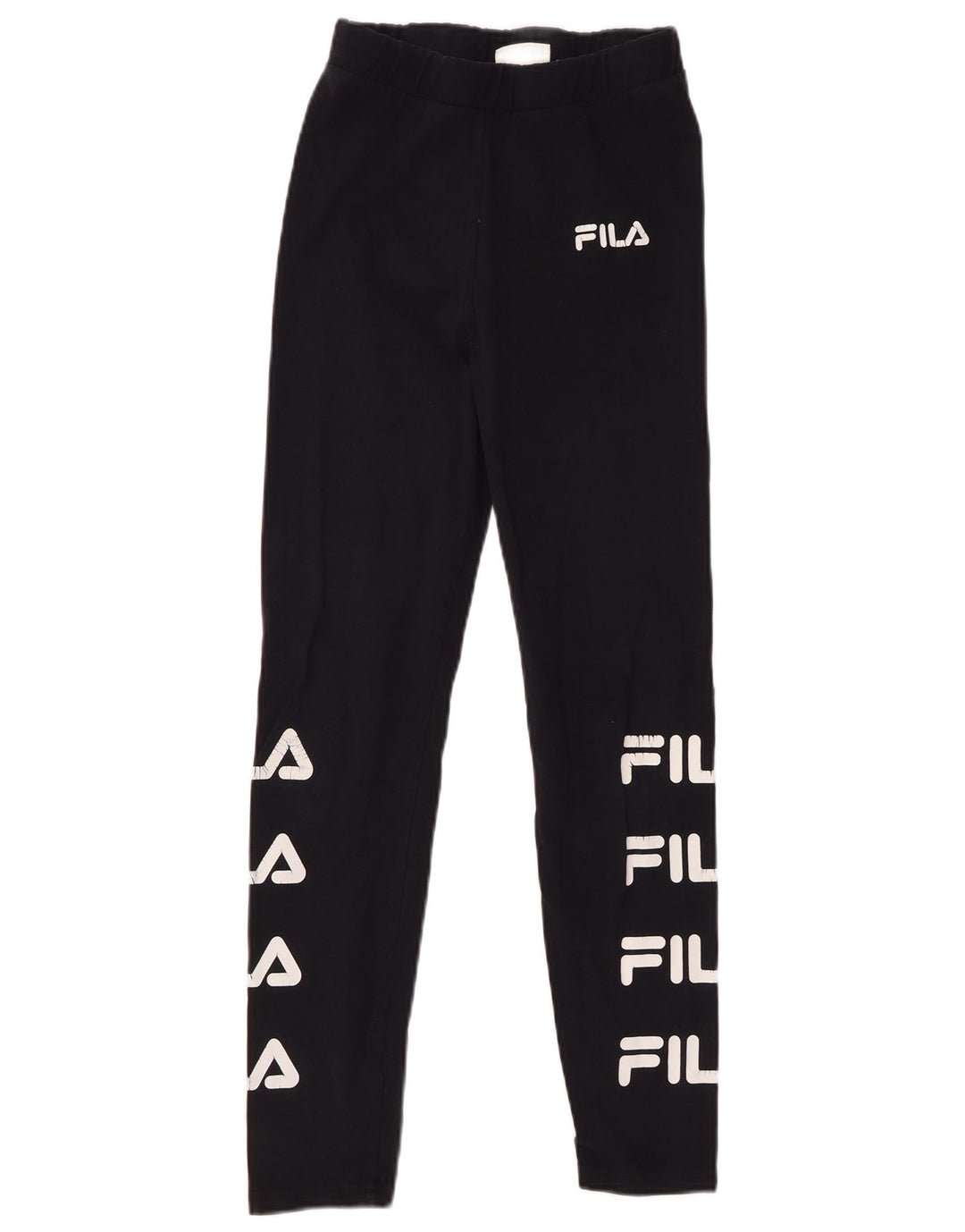 Damskie legginsy FILA Graphic UK 10 Small, czarne, bawełniane