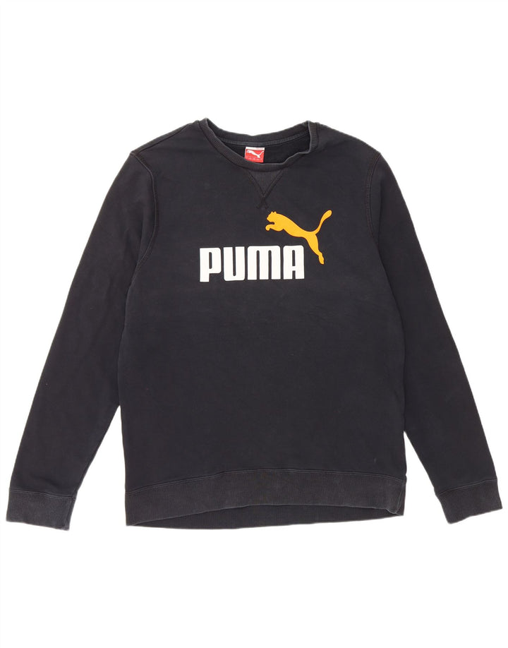 Męska bluza z grafiką Puma, duża, granatowa