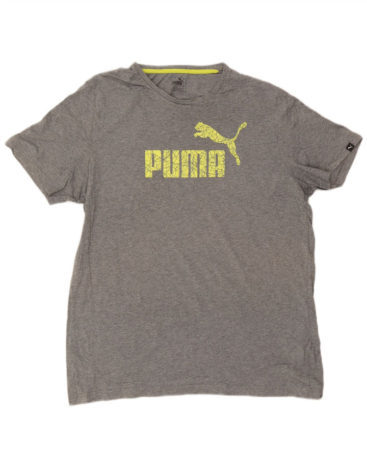 Męska koszulka z grafiką Puma Top 2XL w kolorze szarym