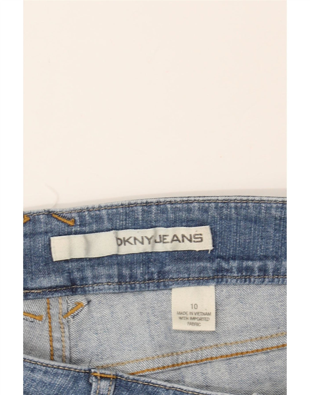 DKNY Womens Denim Shorts US 10 Large W30  Blue Cotton Vintage Dkny and Second-Hand Dkny from Messina Hembry 