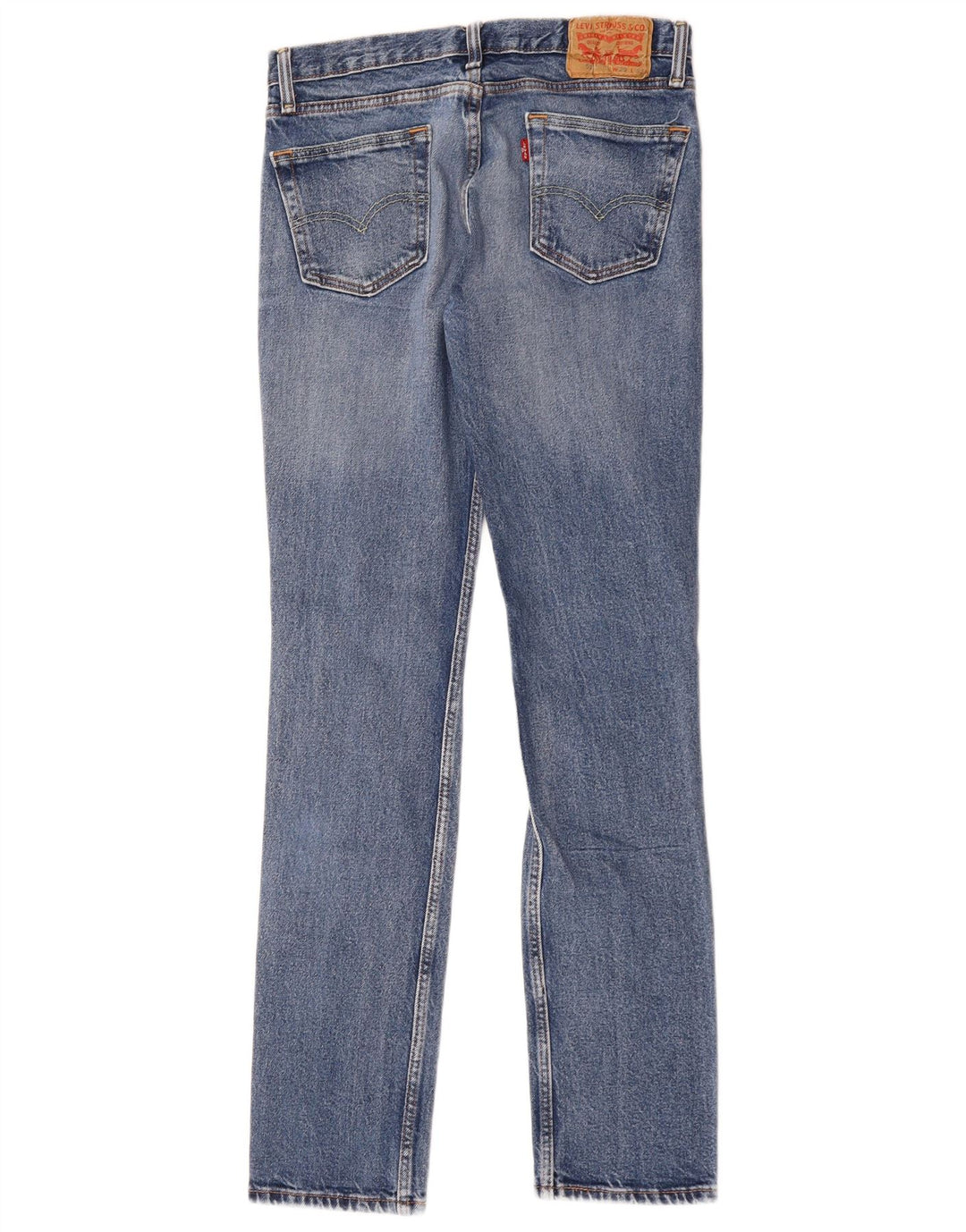 Damskie jeansy Levi's 511 w trudnej sytuacji W29 L32 Niebieska bawełna