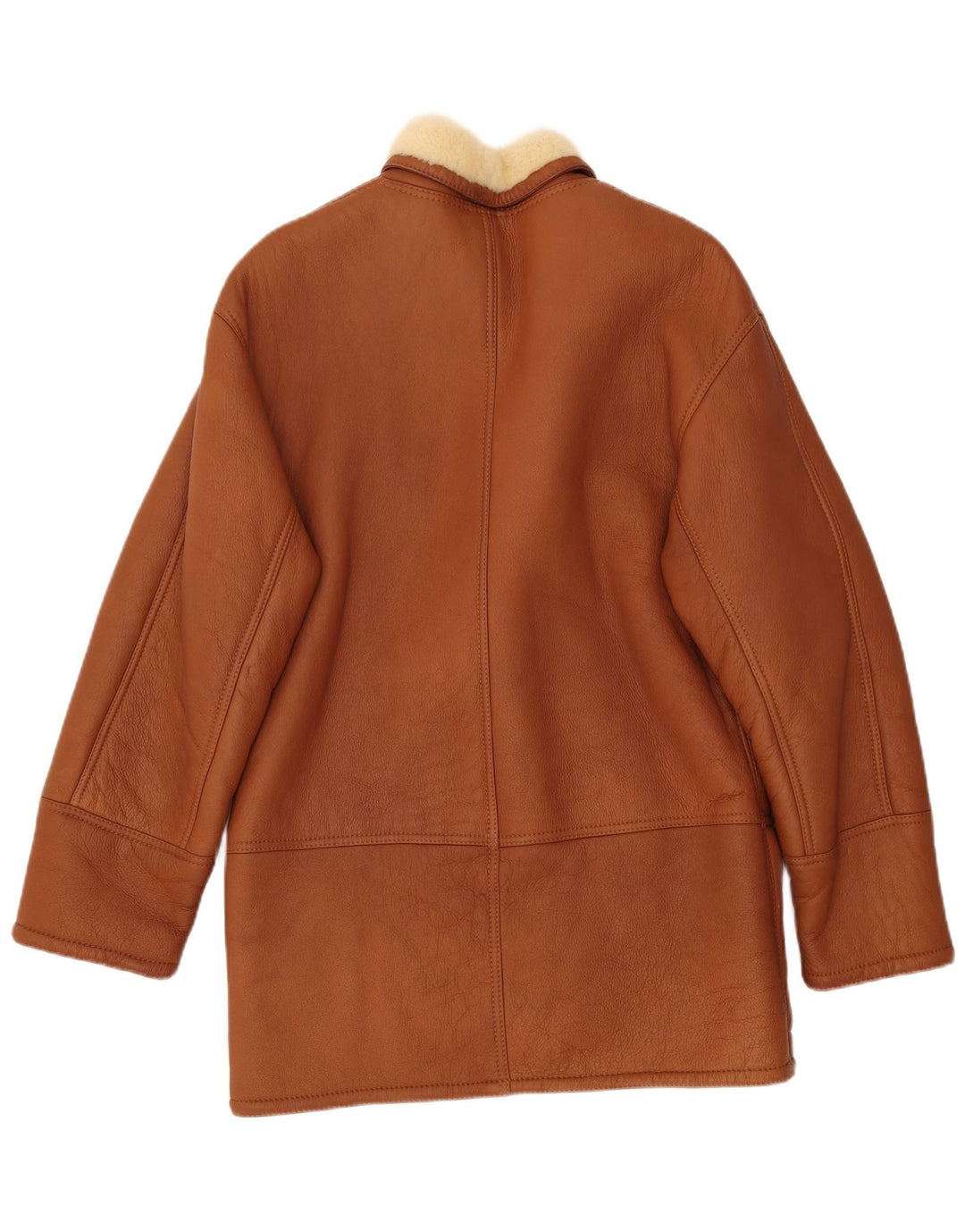 Męska kurtka Shearling VINTAGE IT 52 XL Brązowa kurtka Shearling