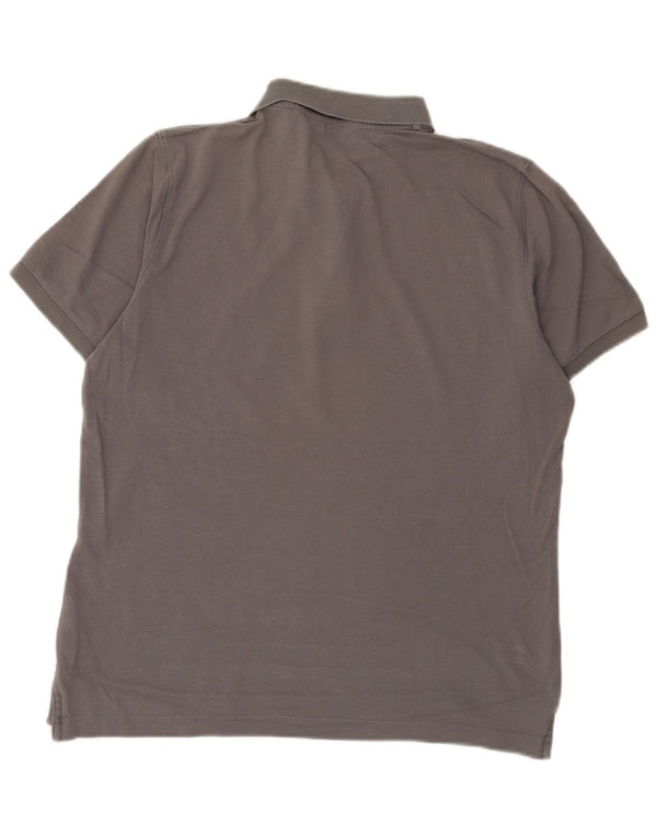 Męska koszulka polo Calvin Klein, średnioszara, bawełniana
