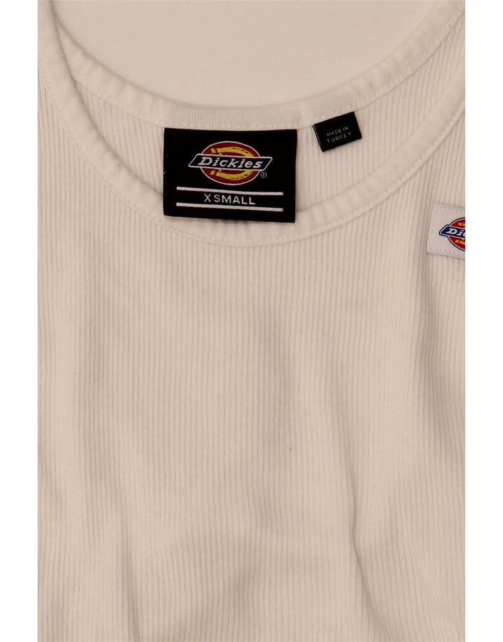 Damska kamizelka Dickies Crop Top UK 4 XS Biała