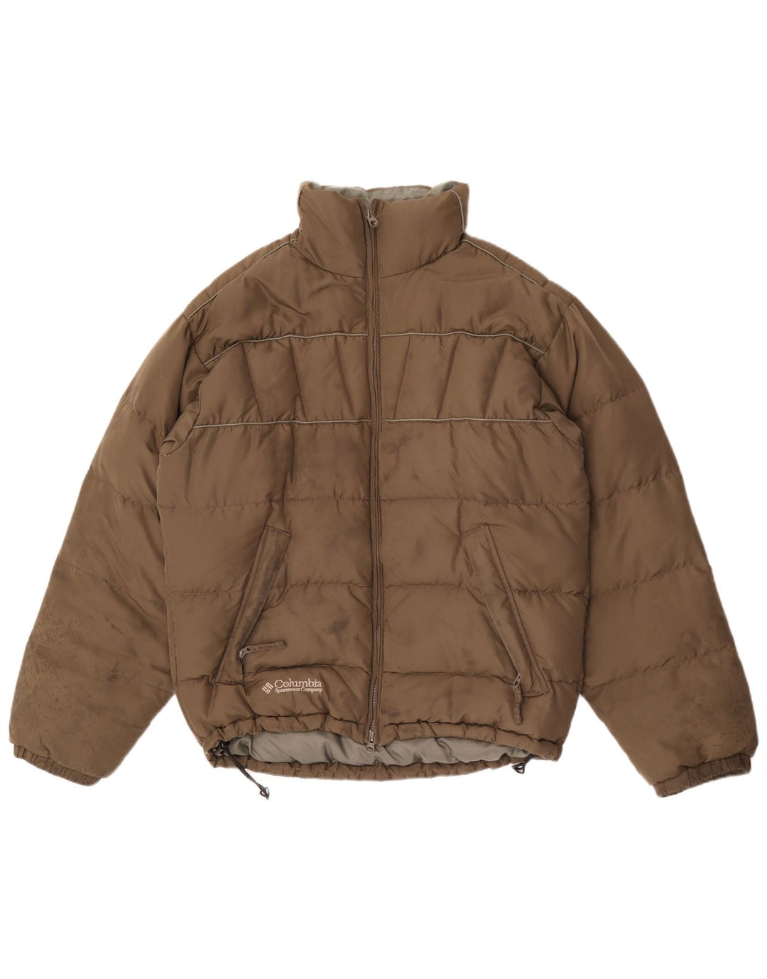 Męska wyściełana kurtka Columbia o luźnym kroju UK 36 Small Khaki