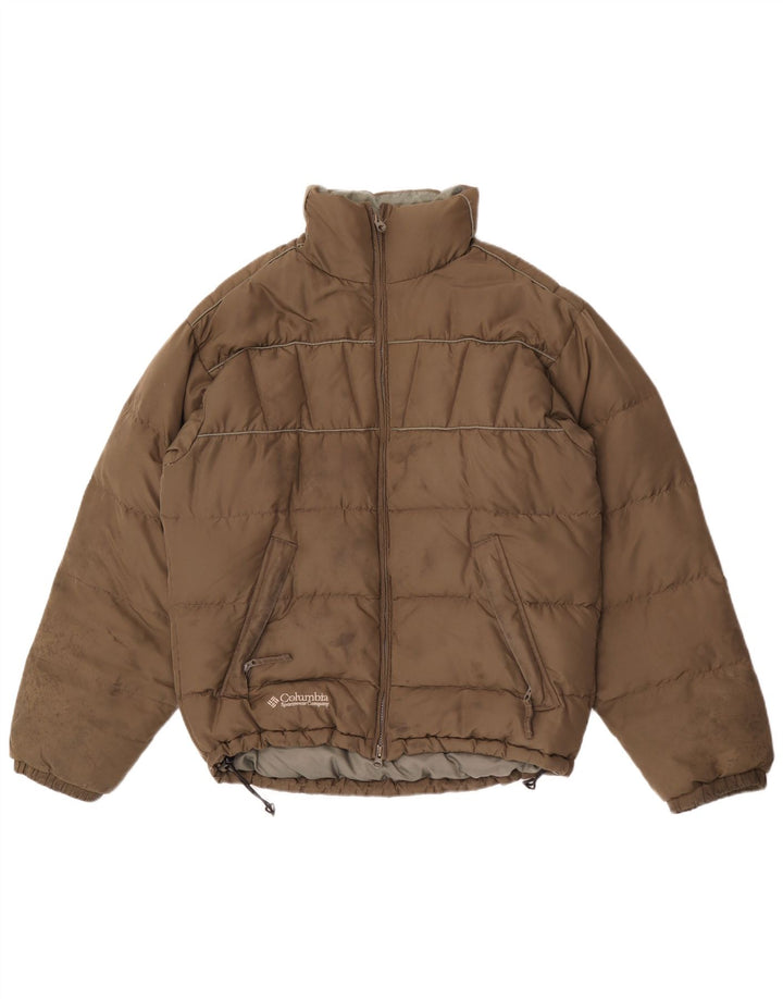 Męska wyściełana kurtka Columbia o luźnym kroju UK 36 Small Khaki