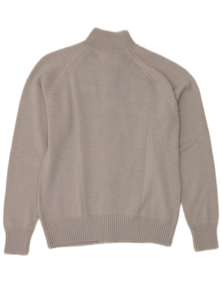 Sweter damski KAPPA, UK 14, średni szary, akryl z blokami kolorów