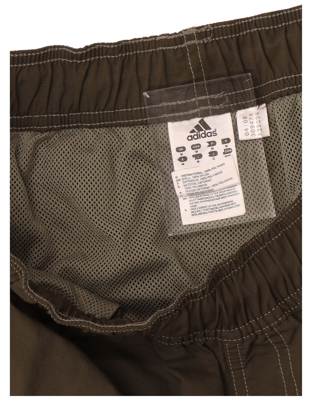 Męskie szorty cargo ADIDAS z grafiką, średnie W32, brązowy nylon