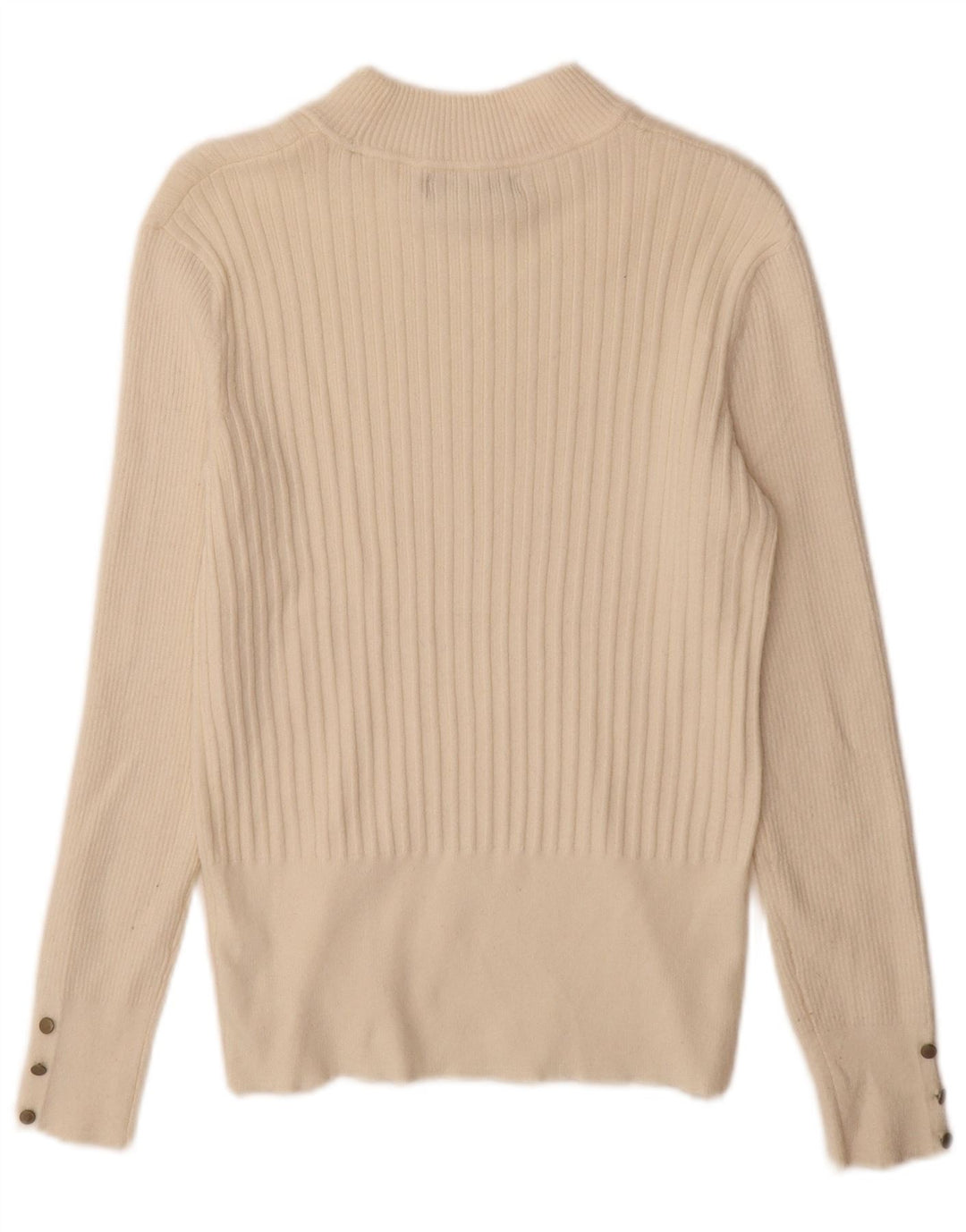 Marks & Spencer Damski sweter z golfem UK 12, średni złamanej bieli