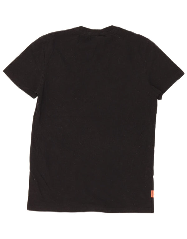 Superdry Męski T-Shirt Top Medium Black Cotton