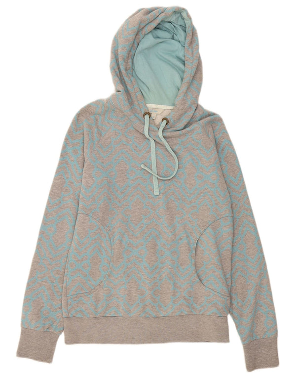 Damski sweter z kapturem Fat Face UK 10, mały, szary, geometryczny, bawełniany