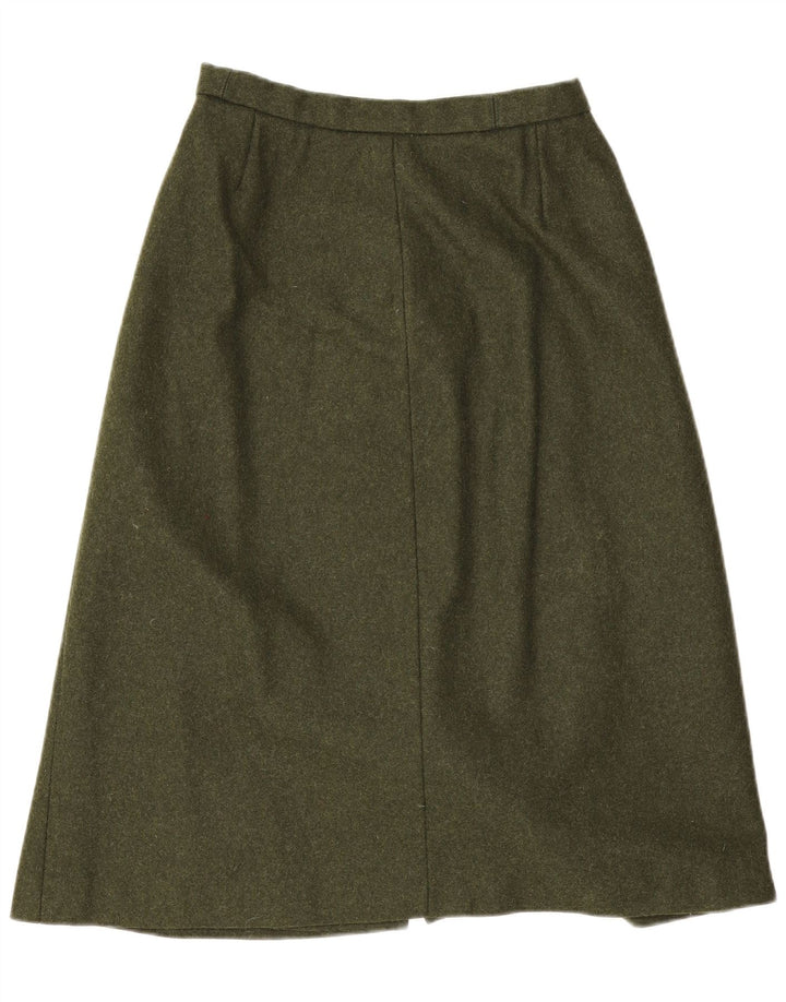 Vintage damska spódnica w kształcie litery A W26 Small Khaki