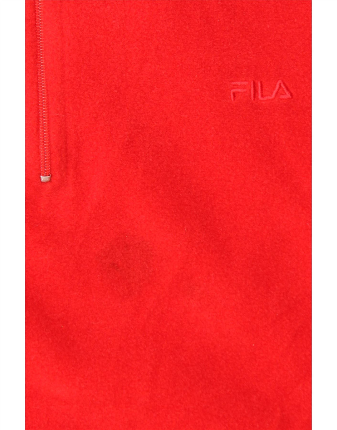 FILA Męski sweter polarowy z zamkiem błyskawicznym IT 54 XL, czerwony poliester