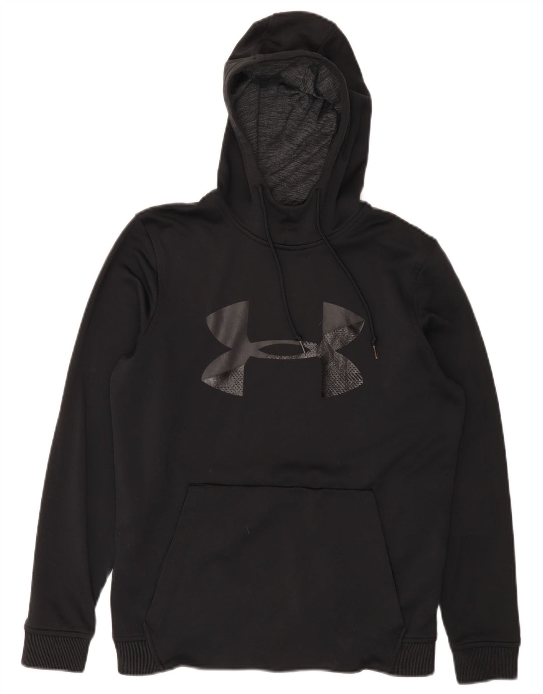 Męski sweter z kapturem Under Armour Cold Gear z grafiką, mały, czarny, poliestrowy