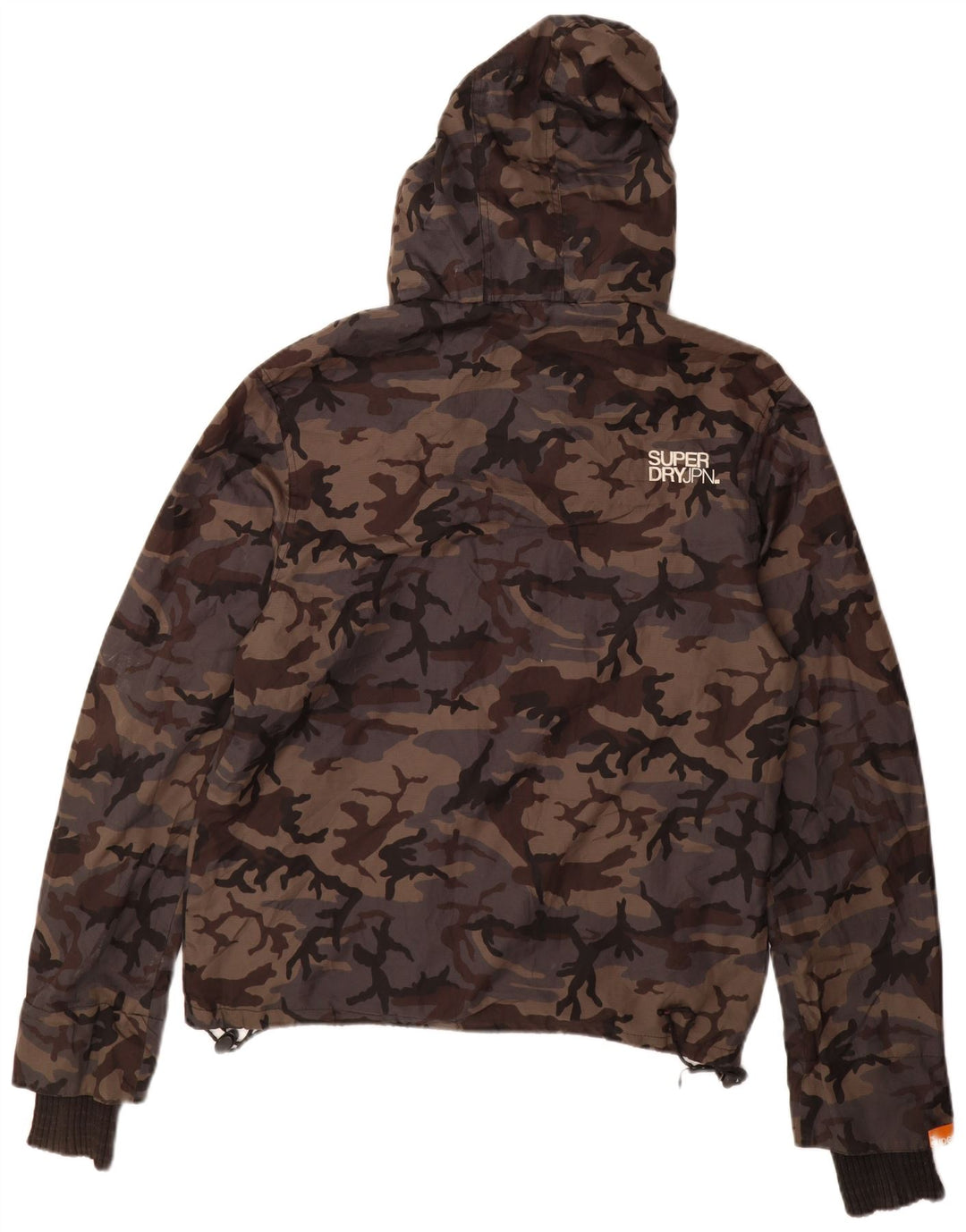 Męska kurtka wiatrówka Superdry Graphic UK 38 Średni szary nylon