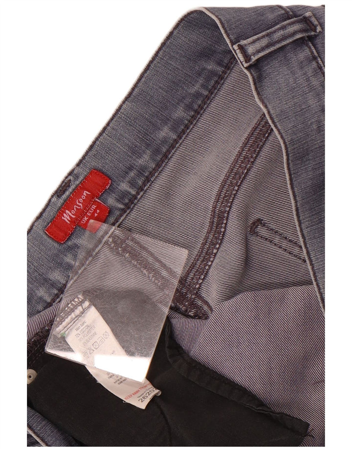 Damskie proste dżinsy Monsoon UK 16 duże W38 L31 Niebieska bawełna