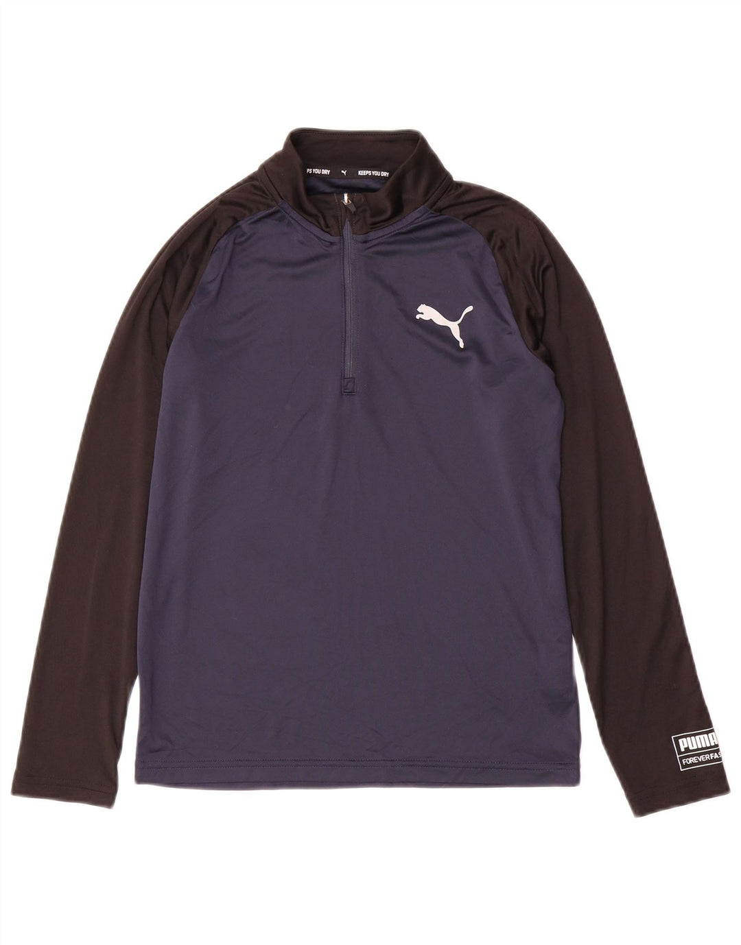 Bluza chłopięca PUMA, bluza dresowa, 11-12 lat, granatowa, z blokami kolorów