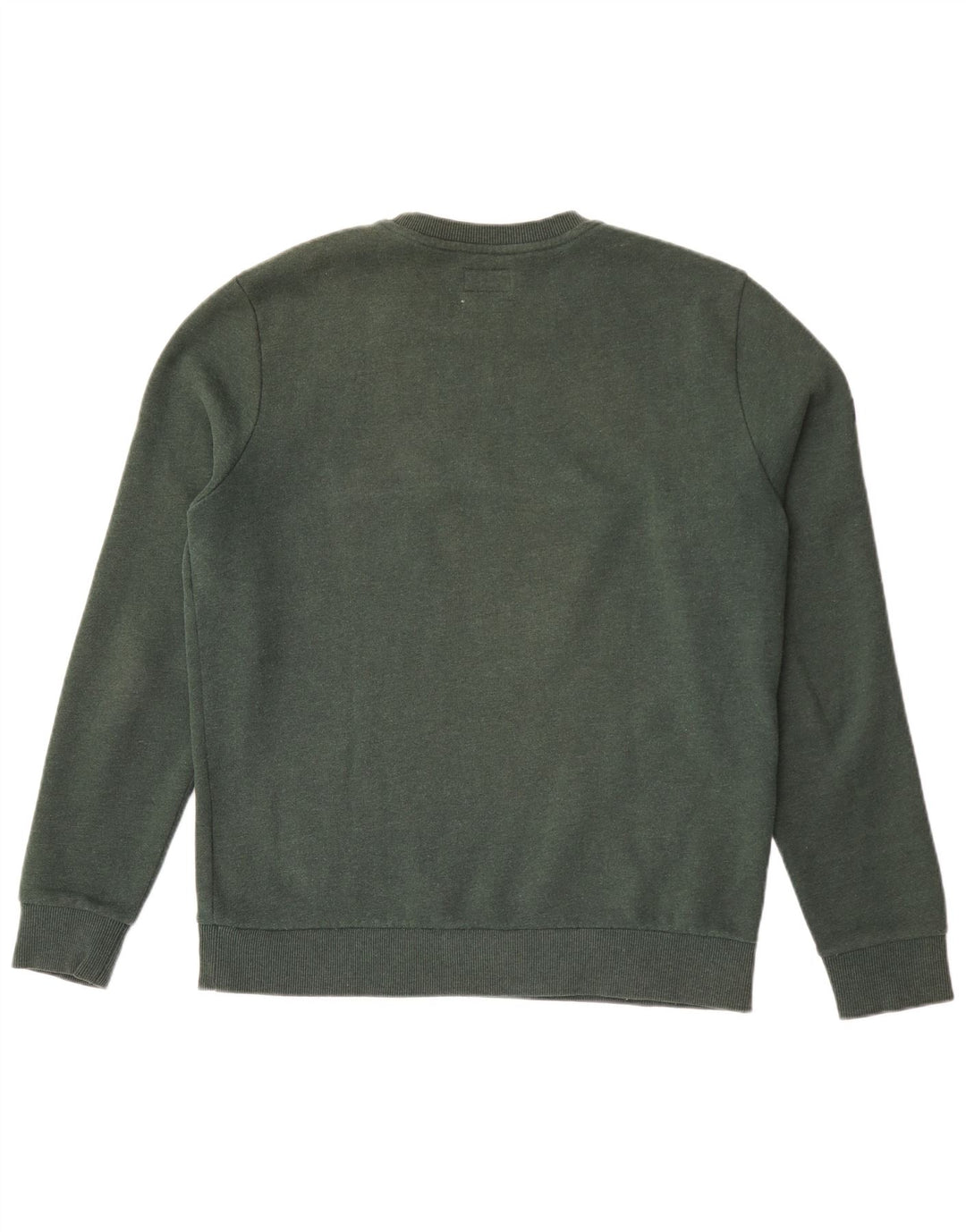 Męski sweter z grafiką Superdry, duży, zielony, bawełniany