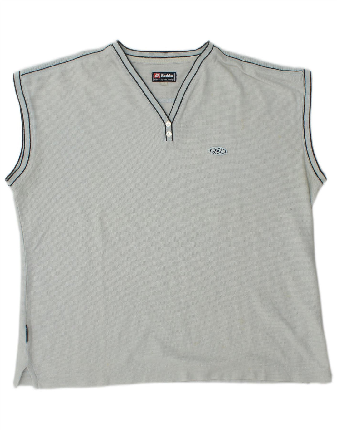 Damska koszulka Lotto Top UK 16, duża niebieska bawełniana