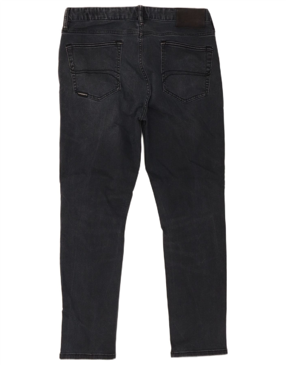 Męskie jeansy Superdry W34 L27, czarne, bawełniane