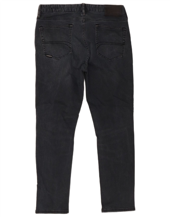Męskie jeansy Superdry W34 L27, czarne, bawełniane