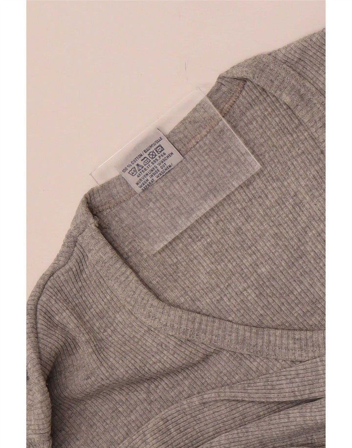 Męski top Levi's z długim rękawem, mały, szary, bawełniany