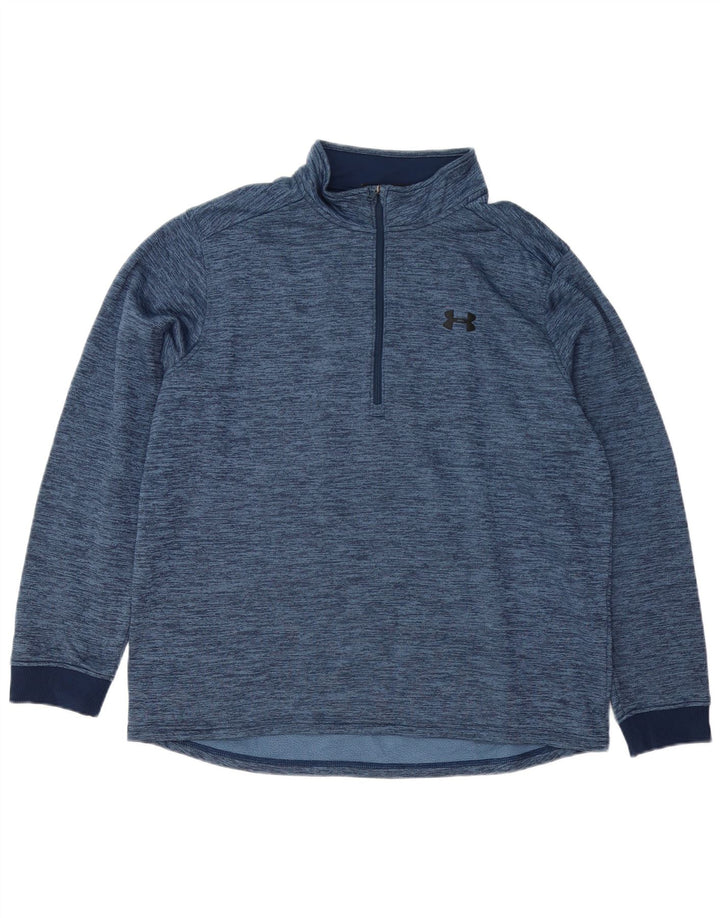 Męski dres Under Armour Cold Gear, sweter XL, granatowy, nakrapiany