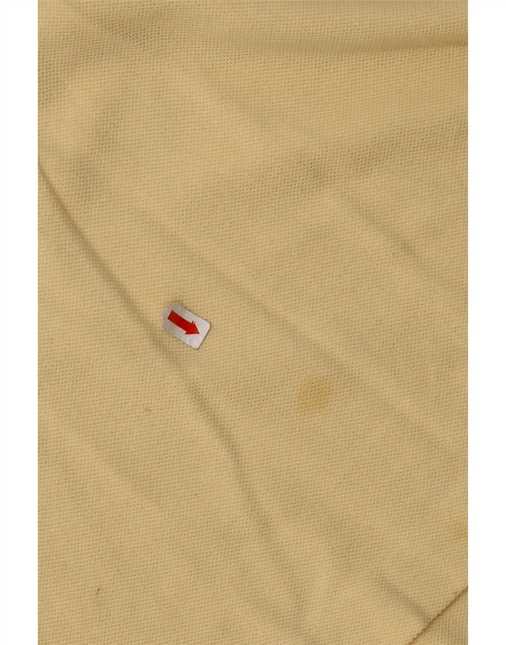 Męska koszulka polo LACOSTE, rozmiar 6 XL, żółta, bawełniana