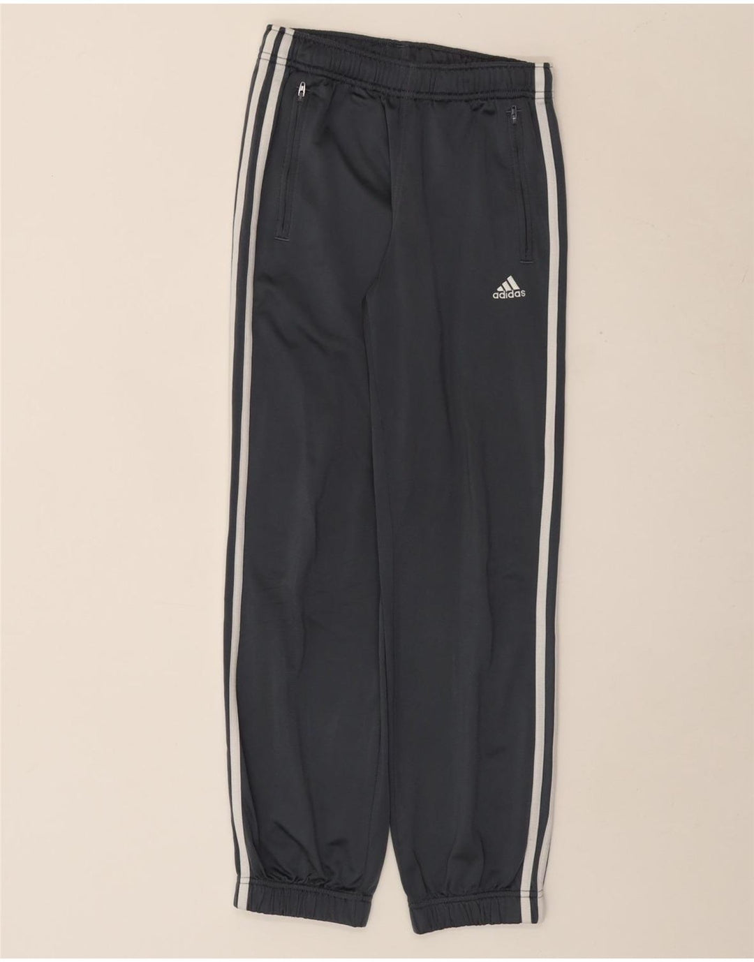 Adidas Chłopięce Spodnie Dresowe Joggery 11-12 Lat Szary Poliester