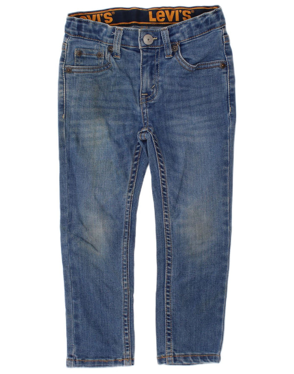 Levi's Boys 510 Obcisłe dżinsy 2-3 lata W22 L16 Niebieska bawełna