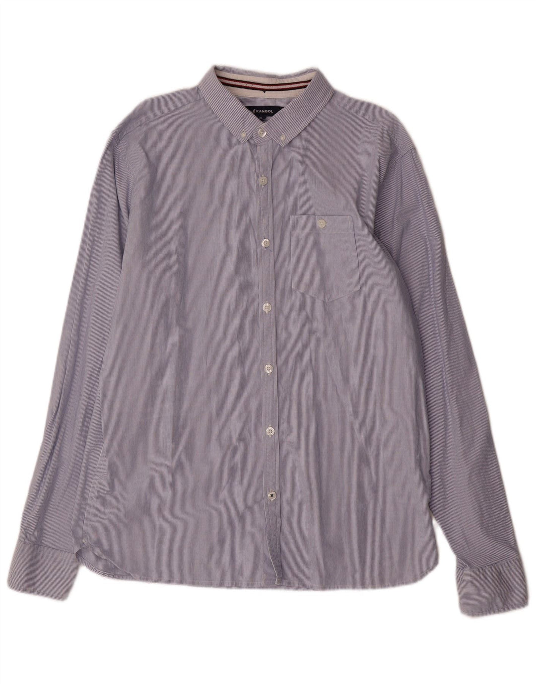 Koszula męska KANGOL XL, niebieska, bawełniana w prążki