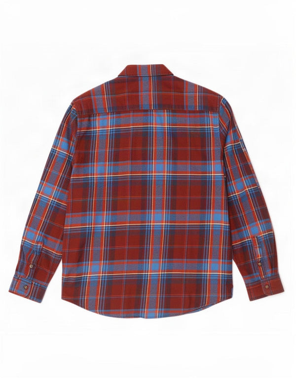 Wrangler Męska koszula flanelowa XL w czerwoną kratę, bawełniana