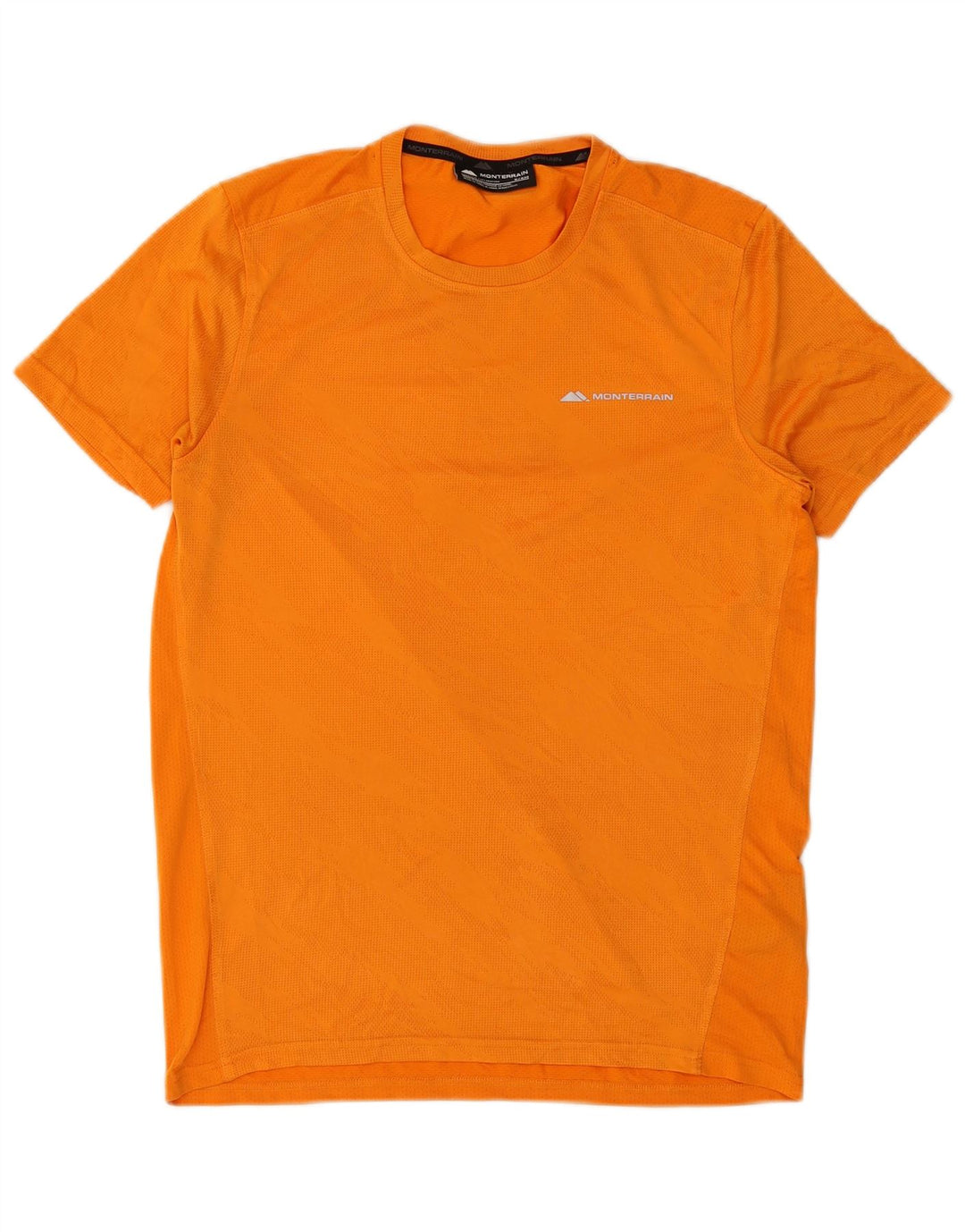 T-shirt męski Monterrain, mały, pomarańczowy, poliester