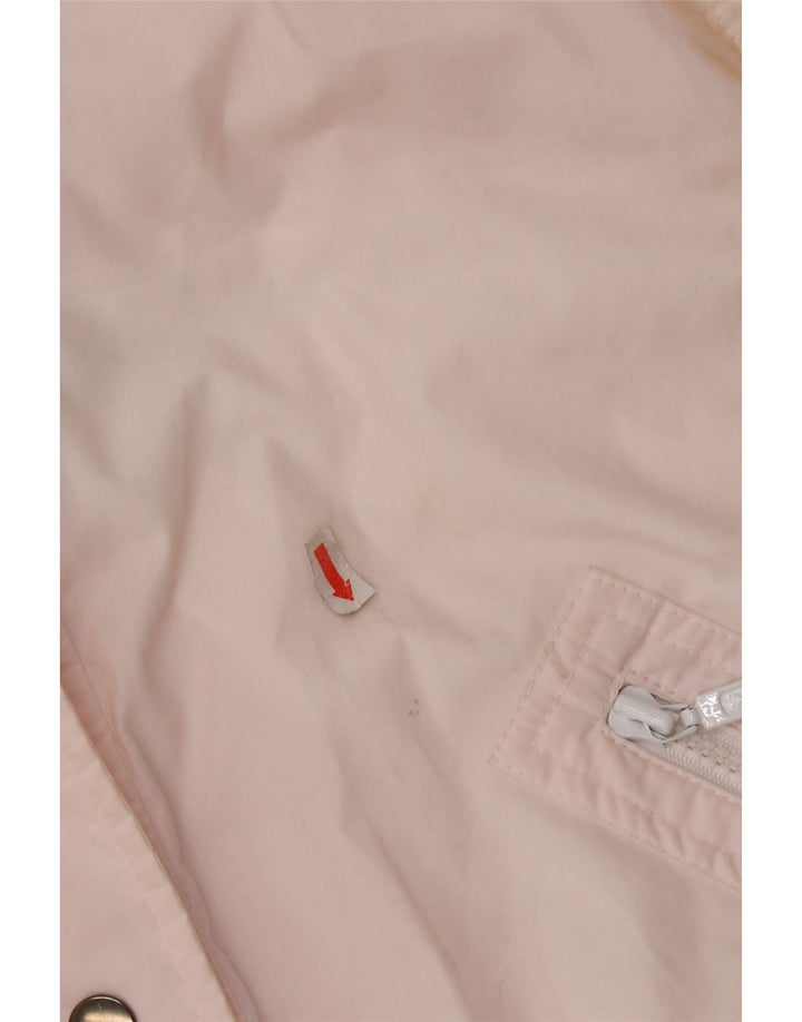 Damska, oversize'owa ocieplana kurtka Rodeo US 12, duży, różowy poliester w blokach kolorów