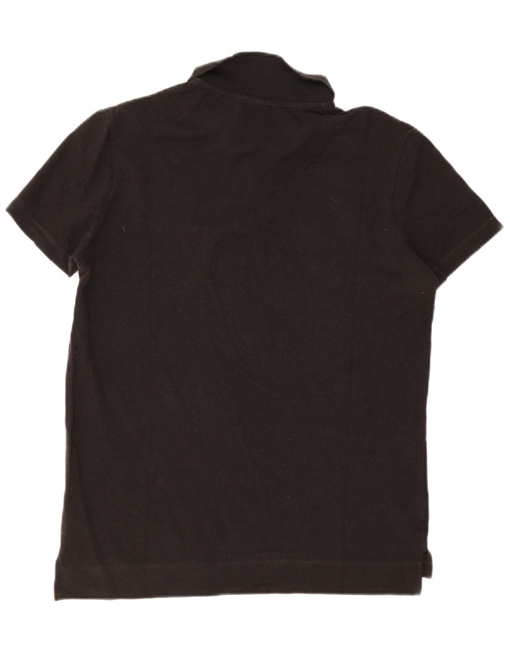 Męska koszulka polo Calvin Klein IT 48, średnia czarna, bawełniana