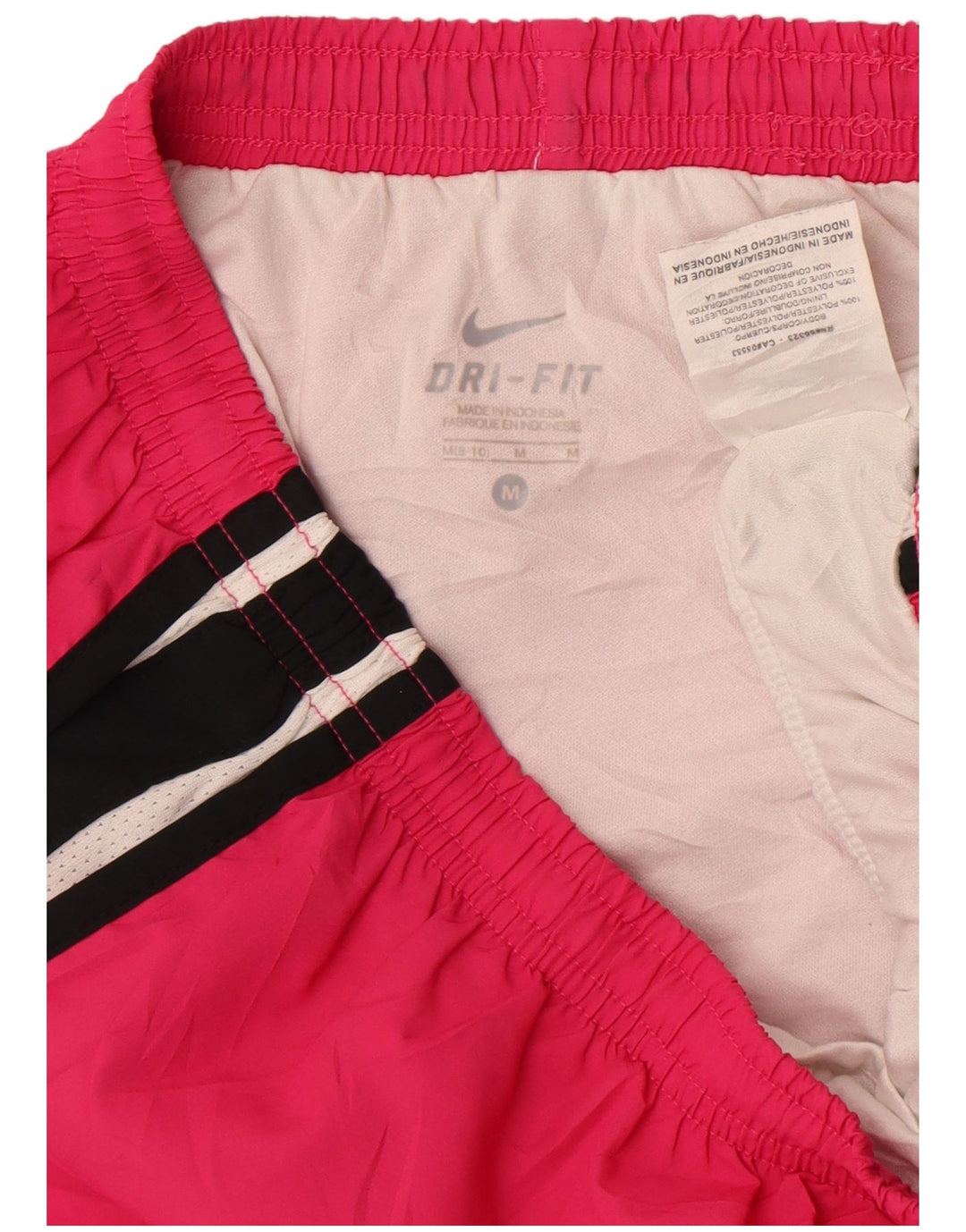 Damskie spodenki sportowe Nike Dri Fit US 8/10, poliester w kolorze średniego różu
