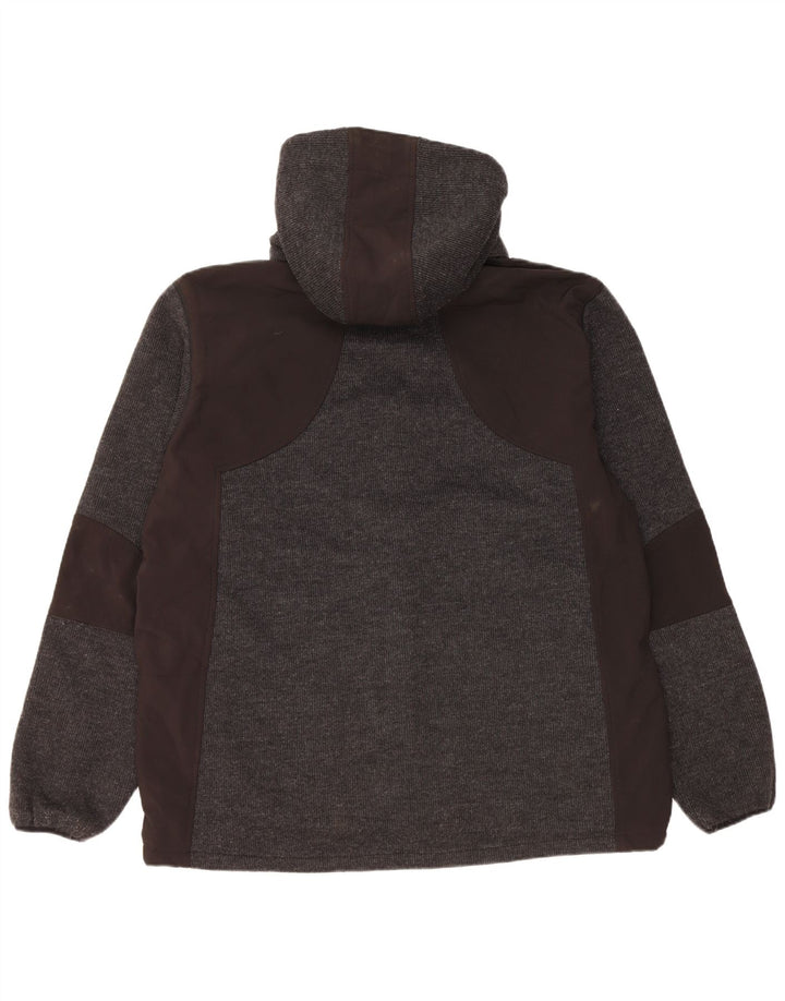 MOUNTAIN WAREHOUSE Męska bluza dresowa z kapturem, 2XL, szara, z blokami kolorów