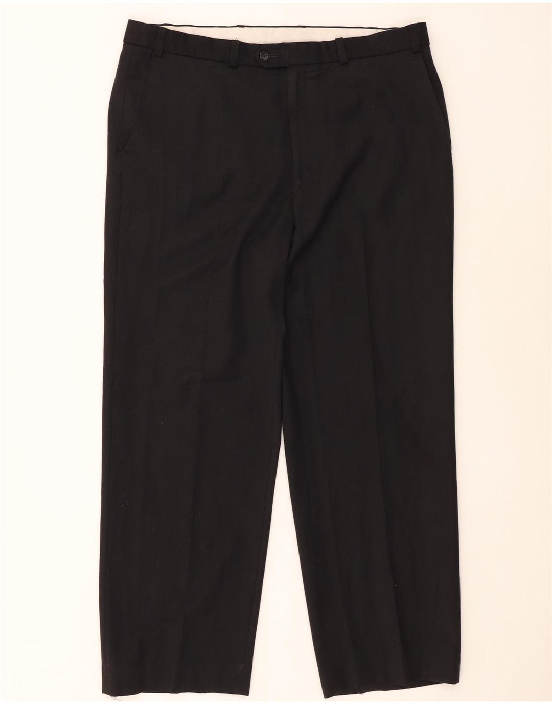 Marks & Spencer Męskie proste spodnie chino W38 L29 Czarny poliester