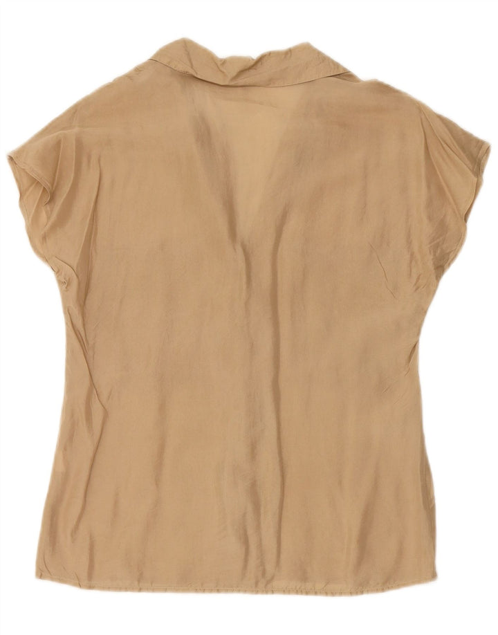 INTIMISSIMI Womens Short Sleeve Shirt UK 10 Small Beige