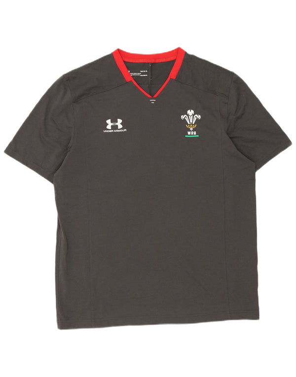 Męska koszulka t-shirt Under Armour Heat Gear z dużym szarym blokiem kolorów