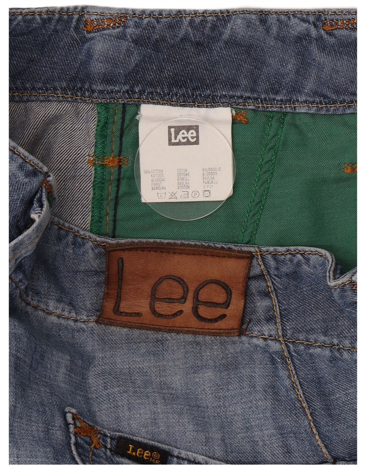 Damskie jeansy Lee Key West Capri W29 L21 Niebieskie bawełniane