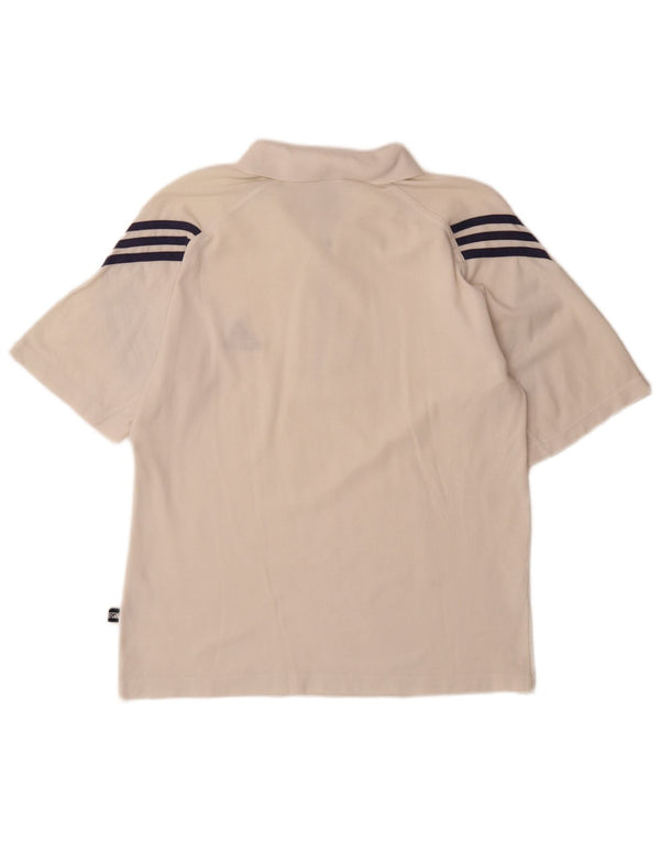 Męska koszulka polo Adidas UK 40/42 Średnia biała bawełna