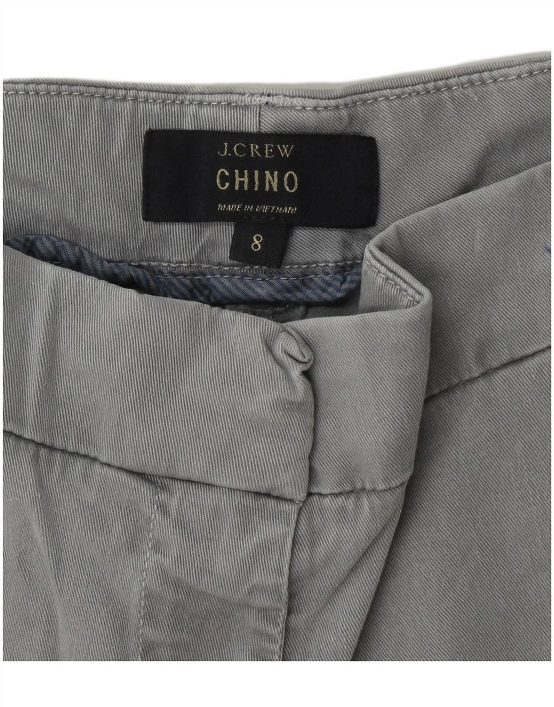 Damskie spodenki Chino J. CREW US 8 Medium W30, szara bawełna