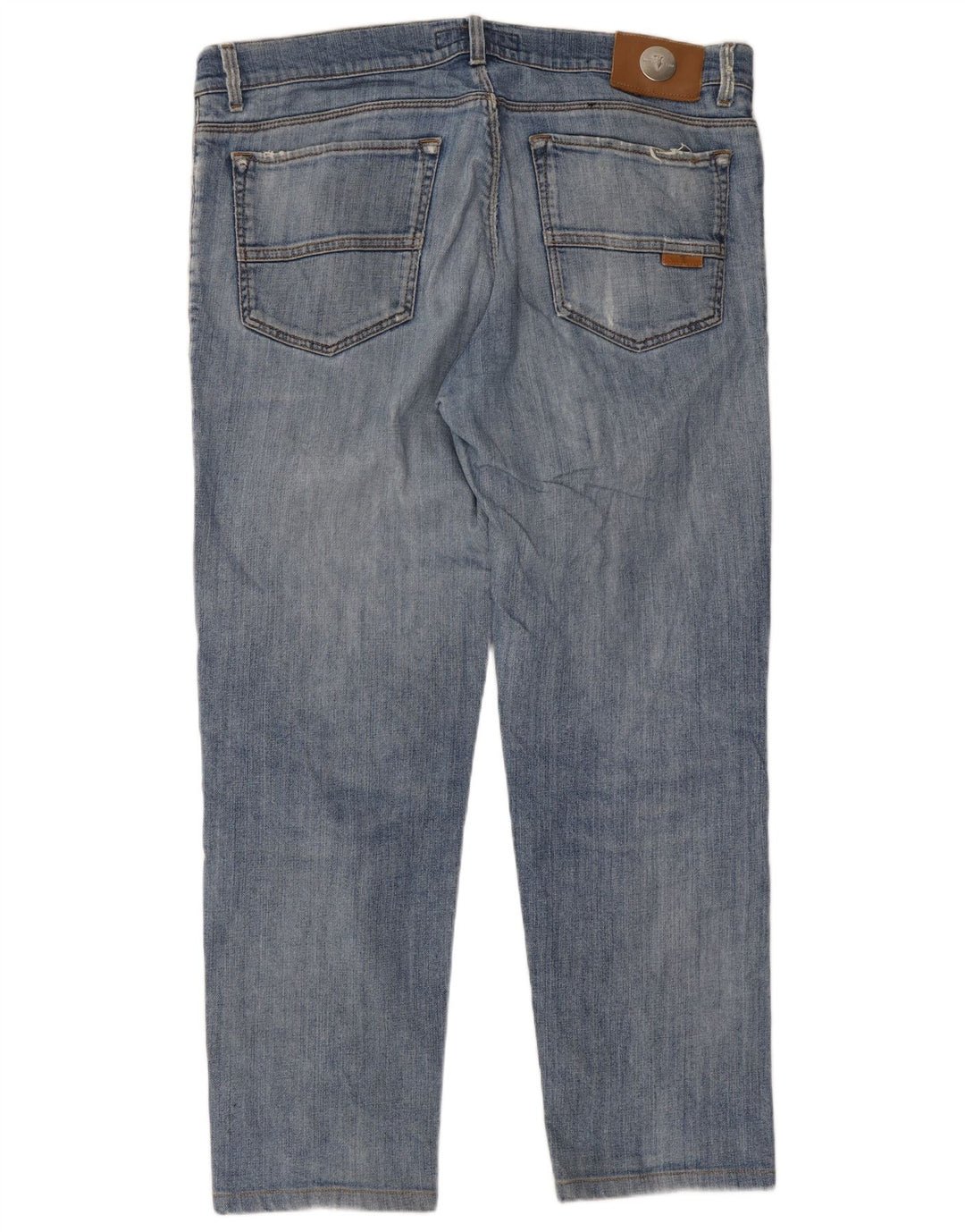 Damskie proste dżinsy Trussardi W35 L27 Niebieskie